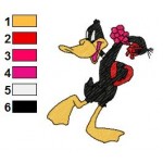 Looney Tunes Daffy Duck 08 Embroidery Design